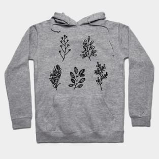 Minimalist plants Hoodie